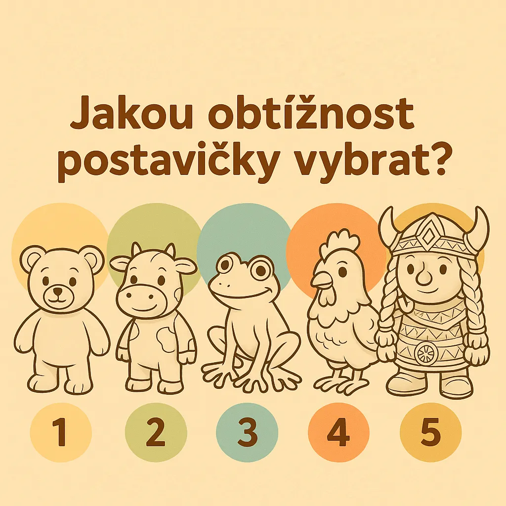 Jakou obtížnost postavičky vybrat?